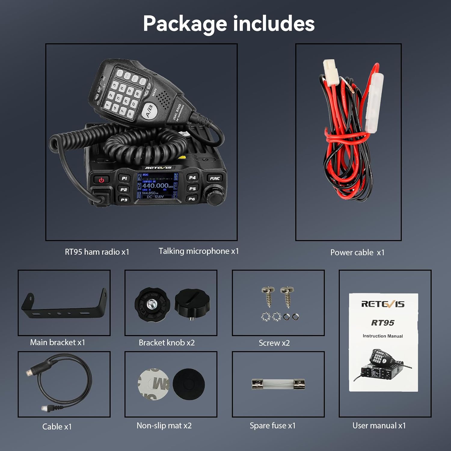 Retevis RT95 Ham Radio Transceiver