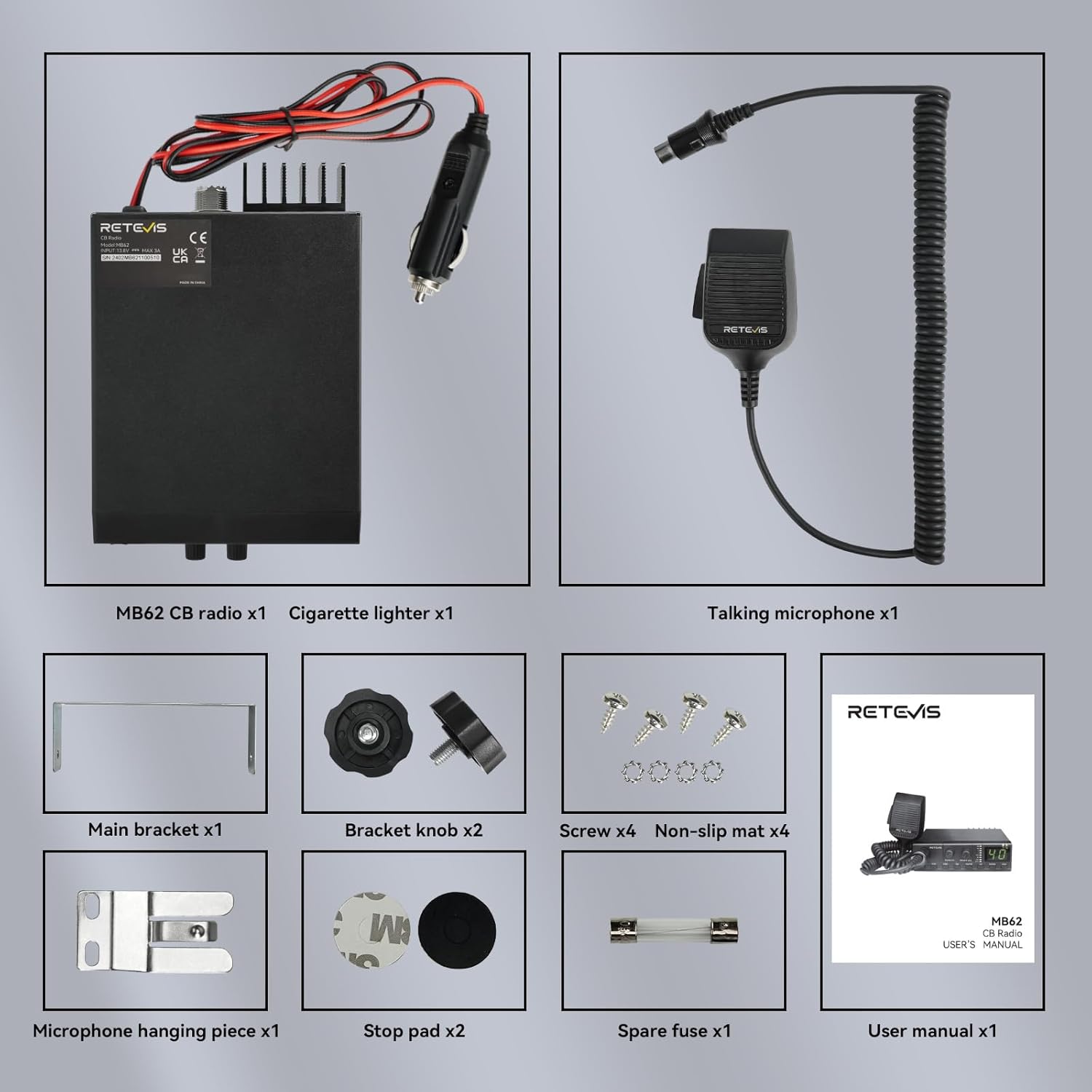 Retevis MB62 CB Radio
